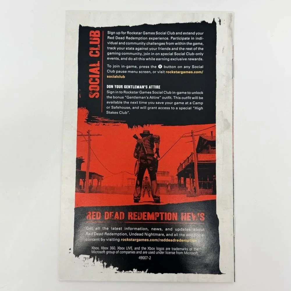 Red Dead Redemption Game of the Year Edition Xbox 360 Complete CIB Map Tested